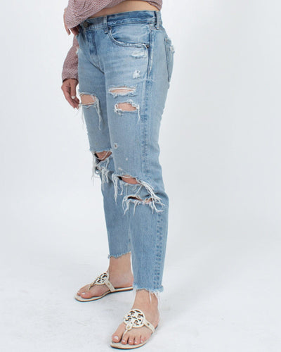 Moussy Vintage Clothing Large | US 31 Distressed Jeans