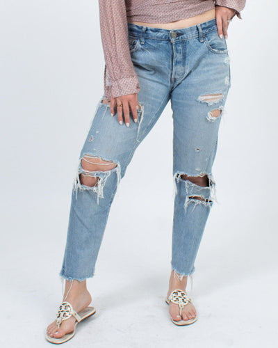Moussy Vintage Clothing Large | US 31 Distressed Jeans