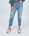 Moussy Vintage Clothing Small | US 26 Distressed High-Waisted Straight Leg Jeans