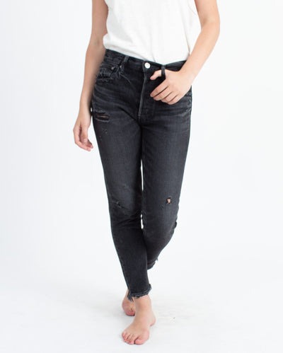 Moussy Vintage Clothing Small | US 26 High-Rise Distressed Jeans