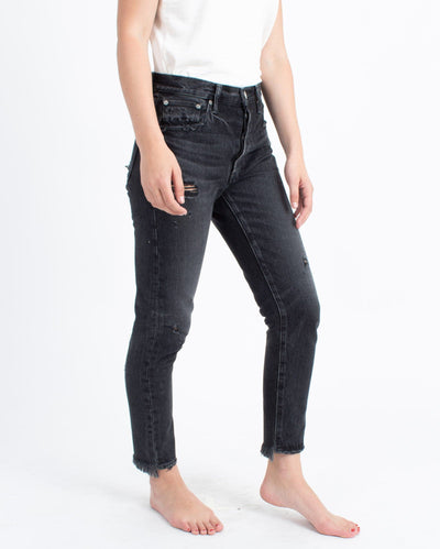 Moussy Vintage Clothing Small | US 26 High-Rise Distressed Jeans