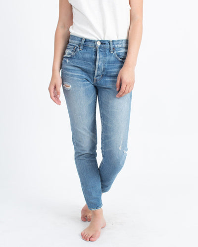 Moussy Vintage Clothing Small | US 26 High-Rise Distressed Jeans