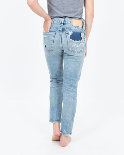 Moussy Vintage Clothing XS | US 25 Distressed Blue Jeans