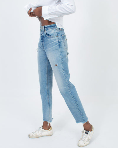 Moussy Vintage Clothing XS | US 25 Distressed Straight Leg Jeans