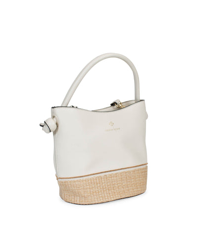 Nanette Lepore Bags One Size Straw Bottom Bucket Bag