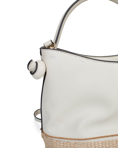 Nanette Lepore Bags One Size Straw Bottom Bucket Bag