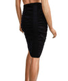 Nanette Lepore Clothing Small Black Ruched Pencil Skirt