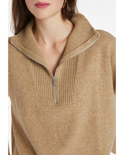 Nanushka Clothing Medium Brushed Knitted Half-Sip Sweater