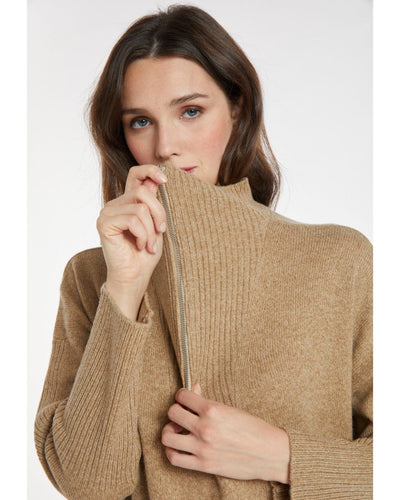 Nanushka Clothing Medium Brushed Knitted Half-Sip Sweater