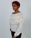 Nation LTD Clothing Medium Fringe Detail Sweater