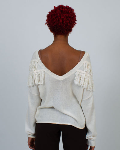 Nation LTD Clothing Medium Fringe Detail Sweater