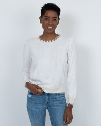 Nation LTD Clothing Small Frayed Sweater
