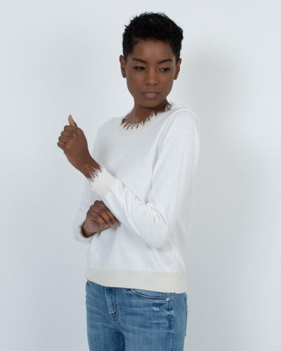 Nation LTD Clothing Small Frayed Sweater