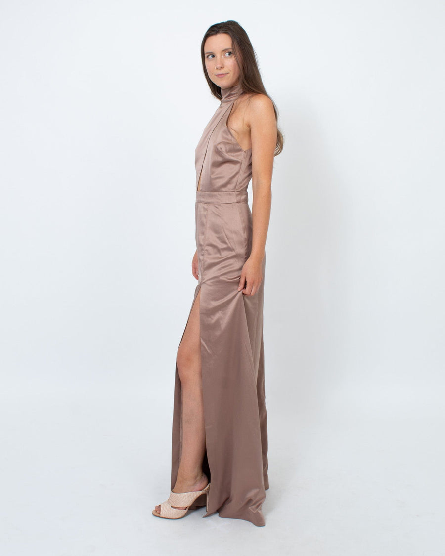 NBD Clothing Small Halter Neck Maxi Dress