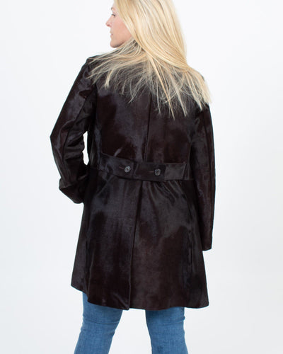 Nicole Farhi Clothing Medium | US 8 I UK 12 I EU 38 Double Breasted Horse Hair Coat