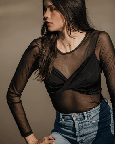 Nightcap Clothing Mesh Twist Top