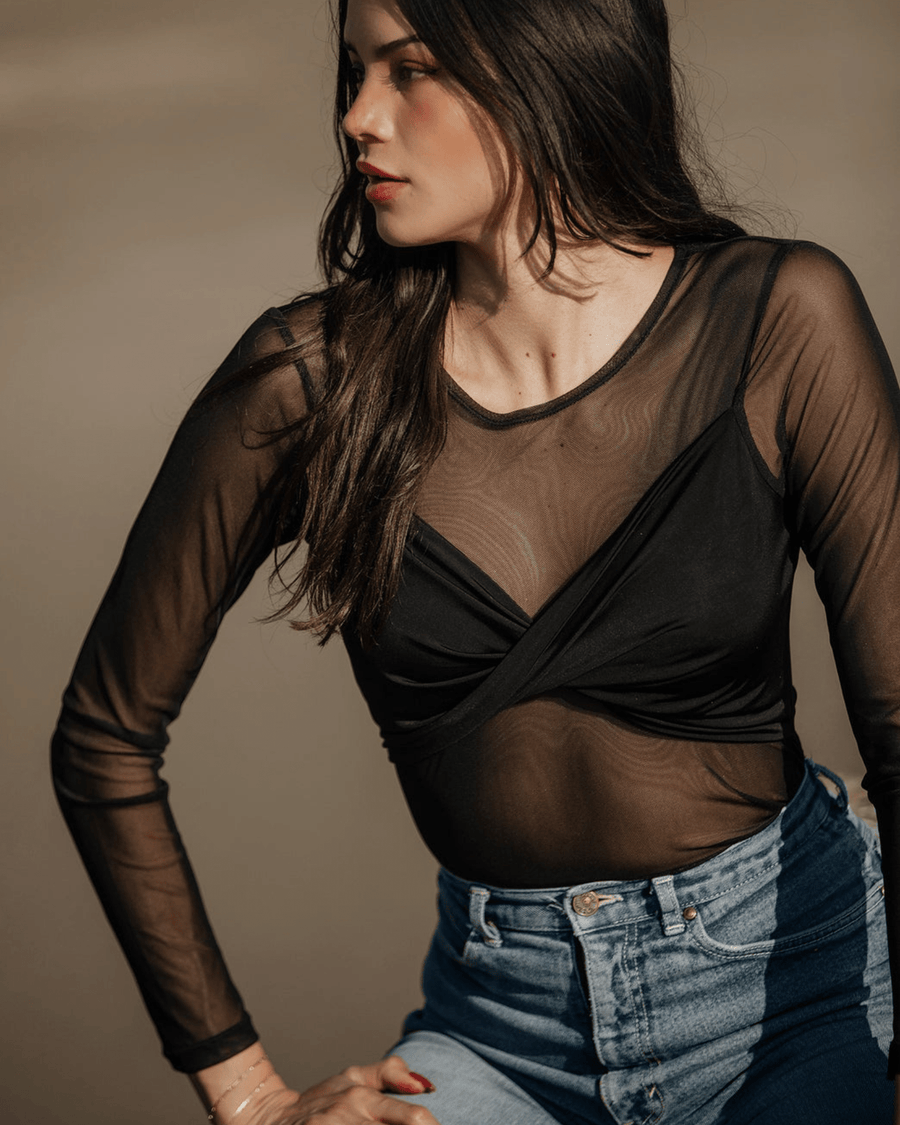 Nightcap Clothing Mesh Twist Top