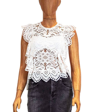 Nightcap Clothing Small Eyelet Apron Top