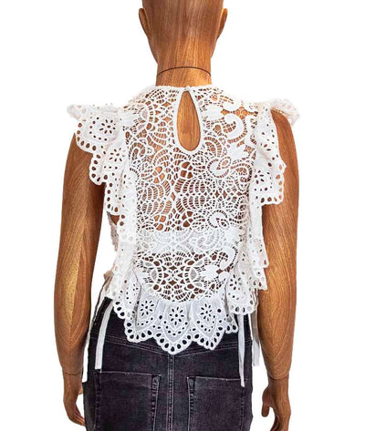 Nightcap Clothing Small Eyelet Apron Top