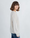 Nili Lotan Clothing Medium Cream Cashmere Pullover Sweater