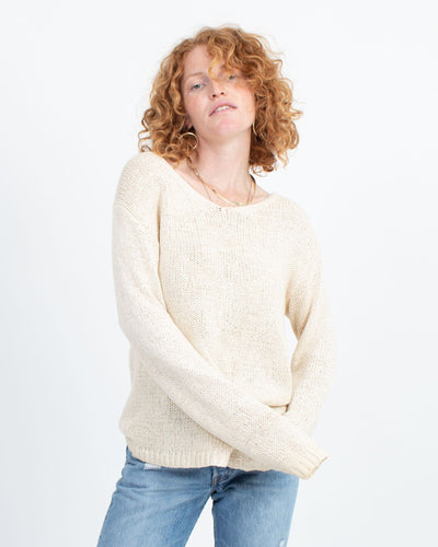 Nili Lotan Clothing Medium Crochet Sweater