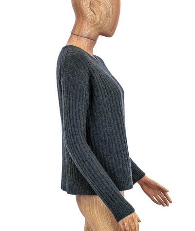 Nili Lotan Clothing XS Distressed Ribbed Cashmere Sweater