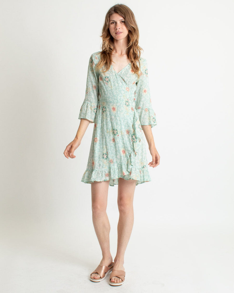 Odd Molly Clothing XS Floral Print Wrap Dress