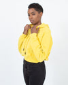 Off-White c/o Virgil Abloh Clothing Small Cropped Yellow Hoodie