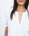 Olivaceous Clothing Small Eyelet Mini Dress