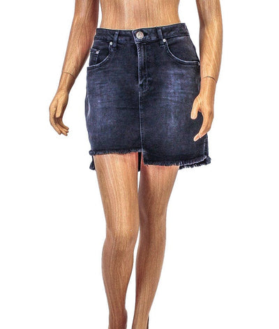 One Teaspoon Clothing Medium | US 28 Frayed Hem Denim Skirt