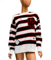 Opening Ceremony Clothing XS Distressed Varsity Crew Sweater