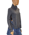 Pam & Gela Clothing XS Distressed Turtleneck Sweater