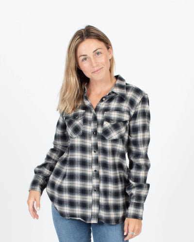 Pharaoh Clothing XS Flannel Button Down Blouse