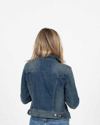 Pilcro and the Letterpress Clothing Small Cropped Denim Jacket