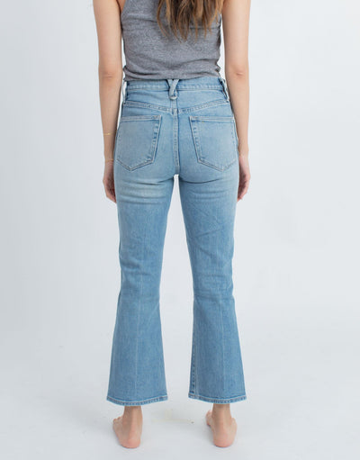 Point Sur Clothing XS | US 25 High-Rise Light Wash Wide Leg Jeans