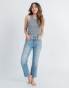 Point Sur Clothing XS | US 25 High-Rise Light Wash Wide Leg Jeans