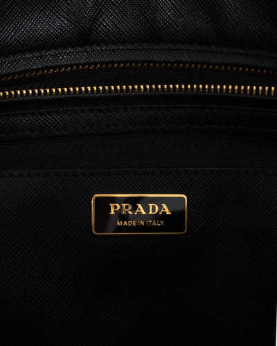 Prada Bags One Size Large Saffiano Luxe Double Zip Galleria Tote