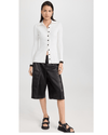 Proenza Schouler Clothing XS Off White Label Pointed Collar Cardigan