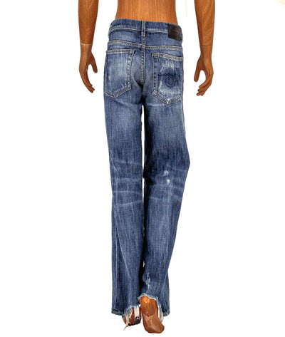 R13 Clothing Small | US 27 Distressed Wide Leg Jeans
