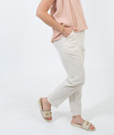 Rachel Pally Clothing Small Cropped Linen Pants