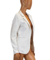 Rachel Zoe Clothing Small Faux Pocket Linen Blazer