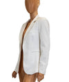 Rachel Zoe Clothing Small Faux Pocket Linen Blazer