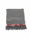 Rag & Bone Accessories One Size Houndstooth Scarf with Fringe Trim