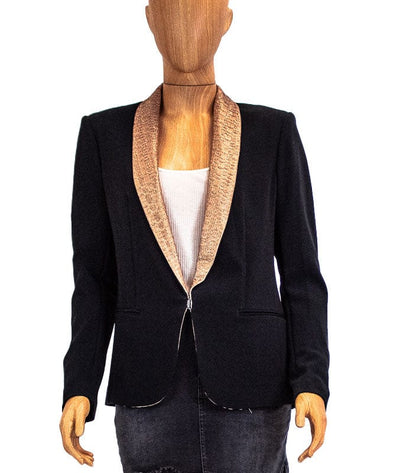 Rag & Bone Clothing Medium | US 8 Gold Collar Tuxedo Jacket