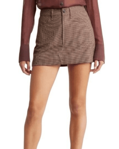 Rag & Bone Clothing Medium | US 8 Itty Bitty Wool Plaid Mini Skirt