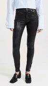 Rag & Bone Clothing XS | 24 "Nina" Coated Black Jean