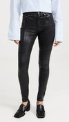 Rag & Bone Clothing XS | 24 "Nina" Coated Black Jean