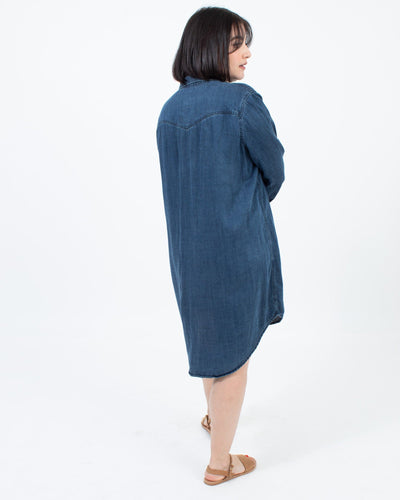 Rails Clothing Large Denim Button Down Dress