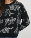 Rails Clothing Large Perci Sweater Charcoal Cats