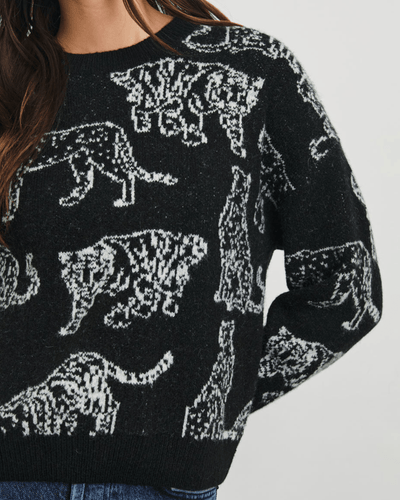 Rails Clothing Large Perci Sweater Charcoal Cats
